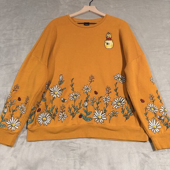 Disney Sweaters - Disney Winnie the Pooh Yellow Sweater BoxLunch Exclusive Women’s Size Large
